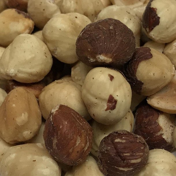 Hasselndder, afhindede og ristede (hele) 